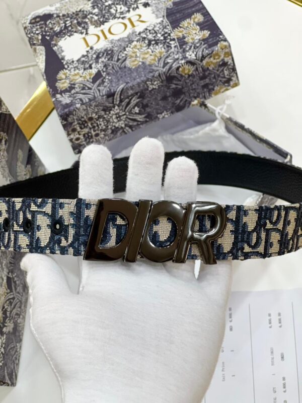 dior belt blanc